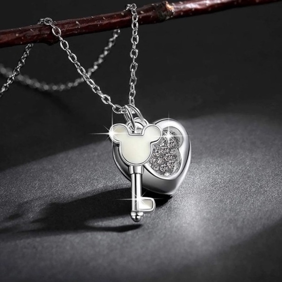 Enchanted Mickey Key and Lock Necklace - Picture 3 of 9